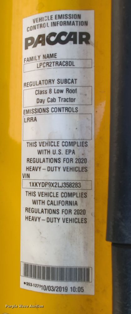 image for item OD9106 2020 Kenworth T680  semi truck