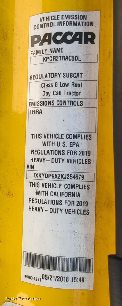 image for item OD9107 2019 Kenworth T680  semi truck