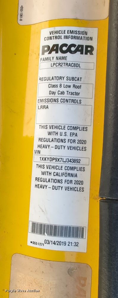 image for item OD9108 2020 Kenworth T680  semi truck