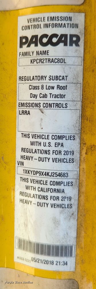 image for item OD9118 2019 Kenworth T680  semi truck