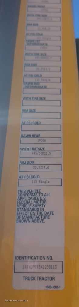 image for item OD9119 2019 Kenworth T680 semi truck