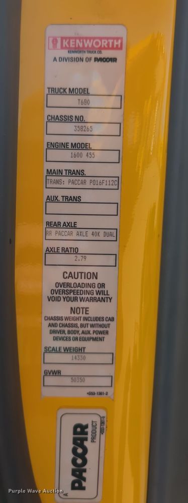 image for item OD9121 2020 Kenworth T680  semi truck