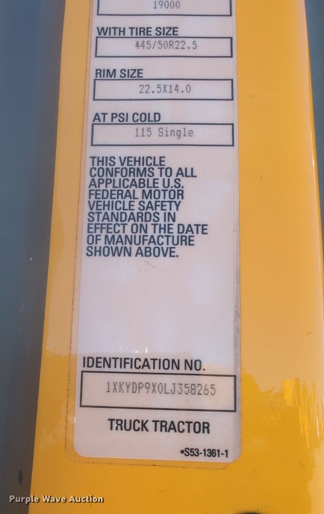 image for item OD9121 2020 Kenworth T680  semi truck