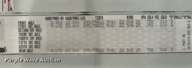 image for item OI9502 2012 Freightliner Cascadia 125  semi truck