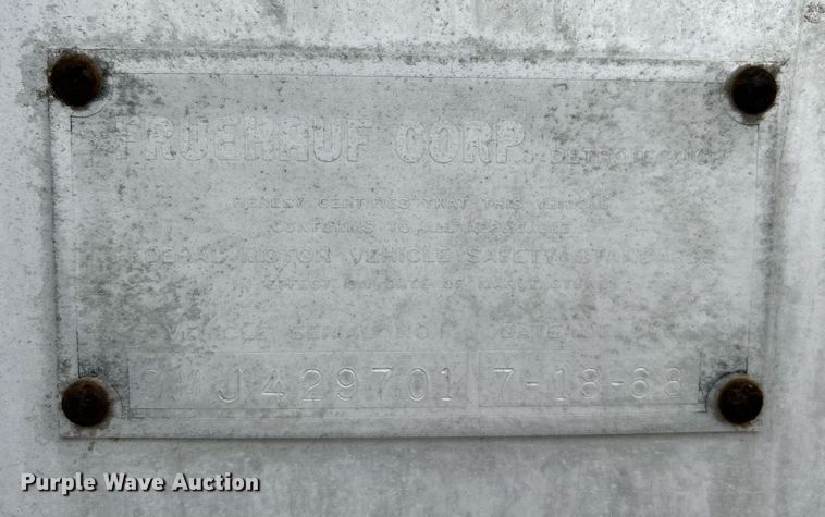 image for item OM9237 1968 Fruehauf TAOF2RDF  tank trailer