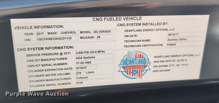 image for item DN3781 2017 Chevrolet Silverado 1500 Double Cab pickup truck