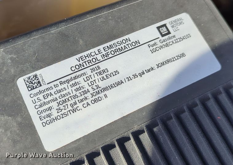 image for item DN3787 2018 Chevrolet Silverado 1500 Double Cab pickup truck