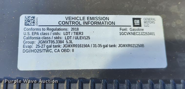 image for item DN3788 2018 Chevrolet Silverado 1500 Double Cab pickup truck