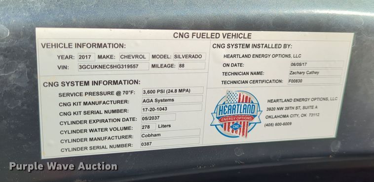 image for item DN3790 2017 Chevrolet Silverado 1500 Crew Cab pickup truck