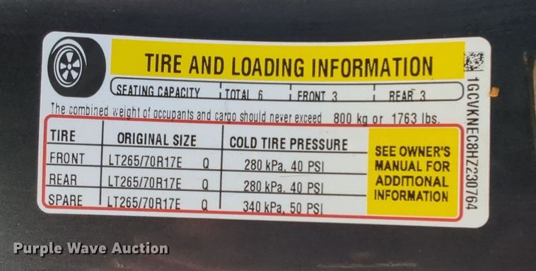 image for item DN3795 2017 Chevrolet Silverado 1500 Double Cab pickup truck