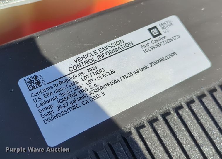 image for item DN3797 2018 Chevrolet Silverado 1500 Double Cab pickup truck