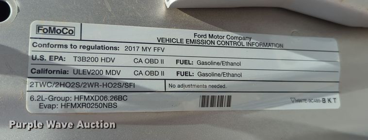 image for item DN3798 2017 Ford F250 Super Duty XL SuperCab pickup truck