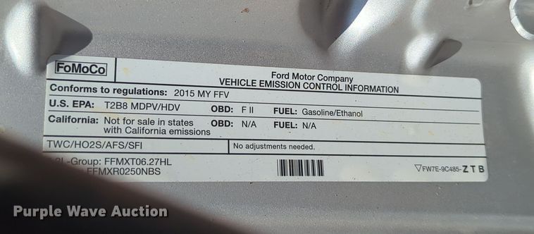 image for item DN3804 2015 Ford F250 Super Duty XL SuperCab pickup truck