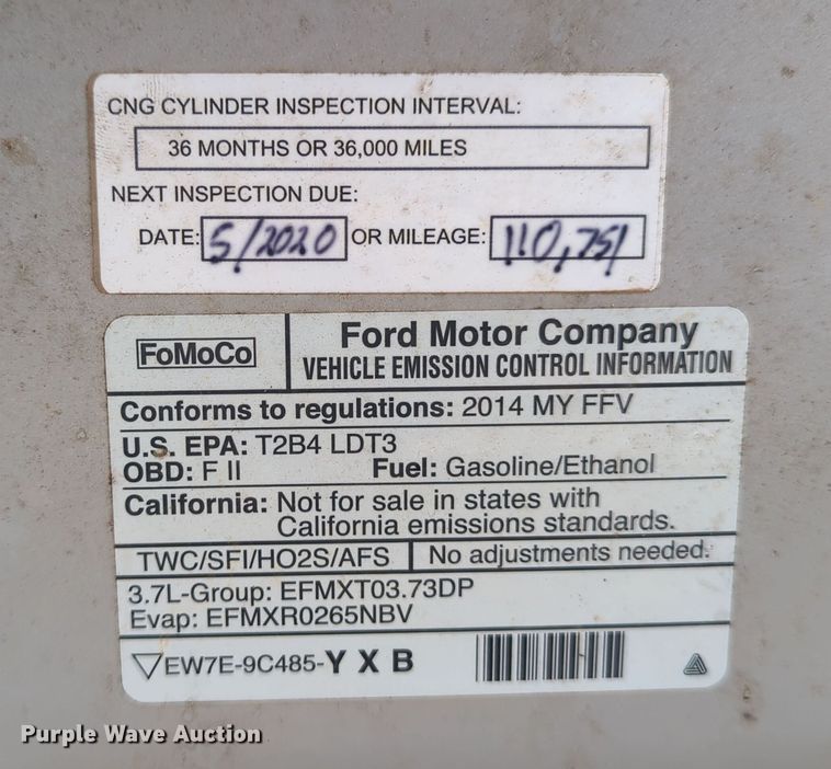 image for item DN3806 2014 Ford F150 XL SuperCab pickup truck