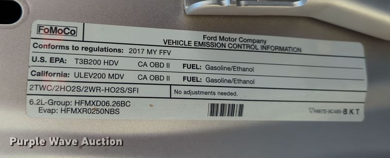 image for item DN3808 2017 Ford F250 Super Duty XL SuperCab pickup truck