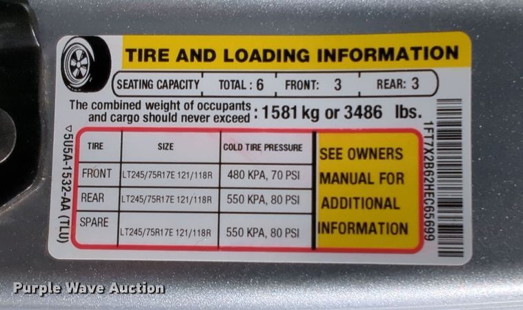 image for item DN3808 2017 Ford F250 Super Duty XL SuperCab pickup truck