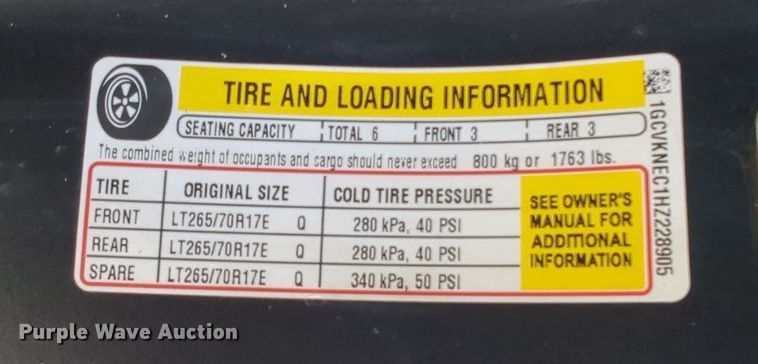 image for item DN3809 2017 Chevrolet Silverado 1500 Double Cab pickup truck