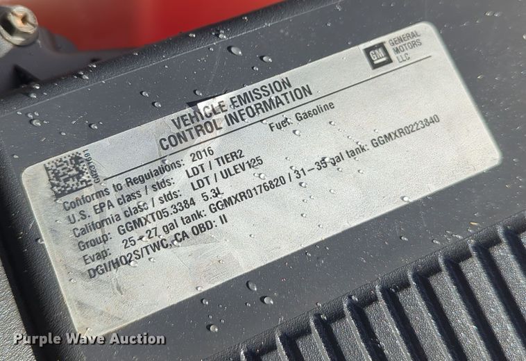 image for item DN3812 2016 Chevrolet Silverado 1500 Crew Cab pickup truck