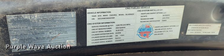 image for item DN3812 2016 Chevrolet Silverado 1500 Crew Cab pickup truck