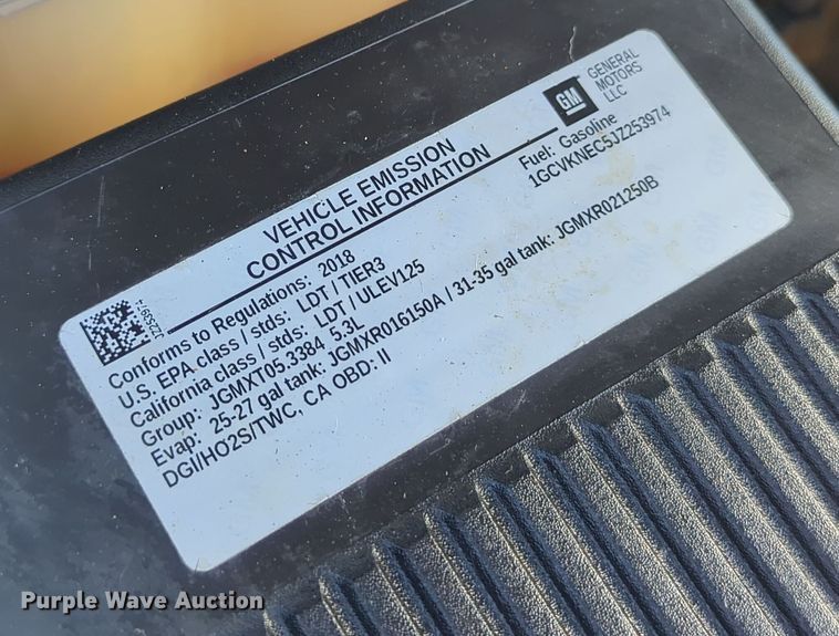 image for item DN3813 2018 Chevrolet Silverado 1500 Double Cab pickup truck