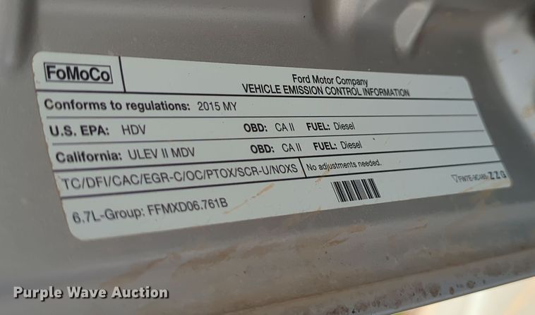 image for item DN3819 2015 Ford F250 Super Duty XL pickup truck