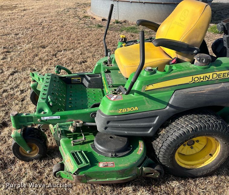 image for item EI0557 John Deere Z830A ZTR lawn mower
