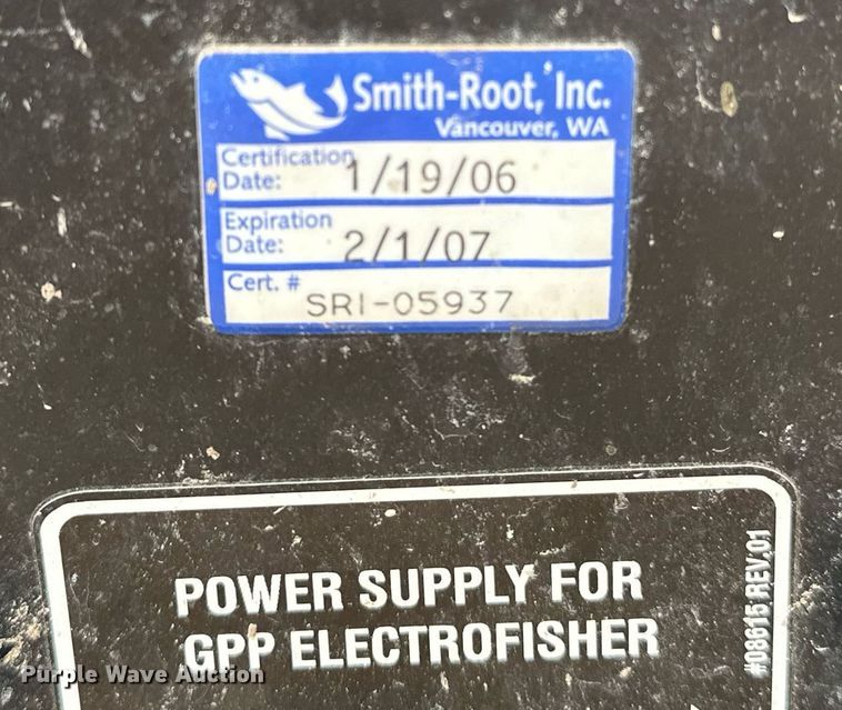 image for item LK9716 (2) Smith-Root electro fishers