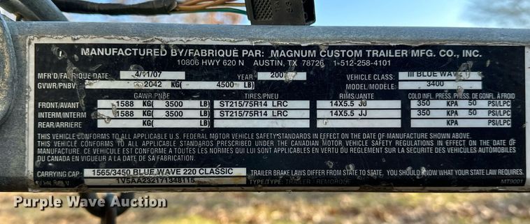 image for item LK9726 2007 Blue Wave  220 Deluxe boat