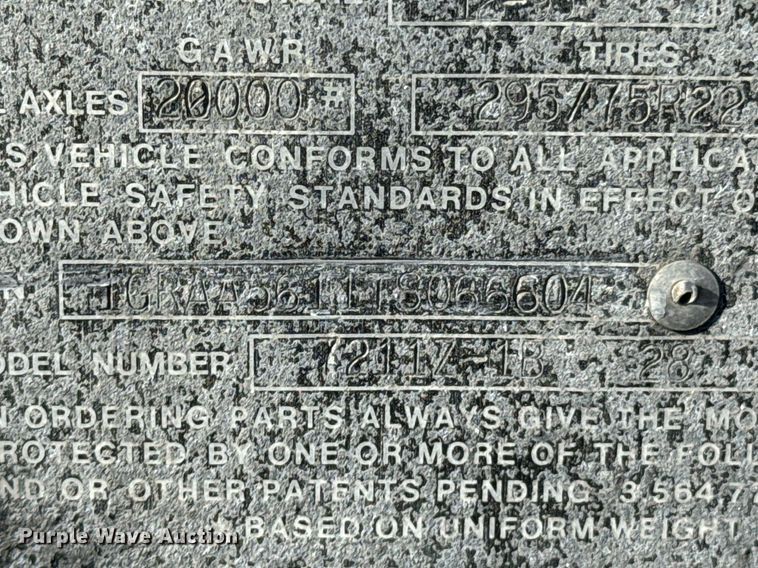 image for item OD9912 1996 Great Dane 7211Z-1B 28  dry van trailer