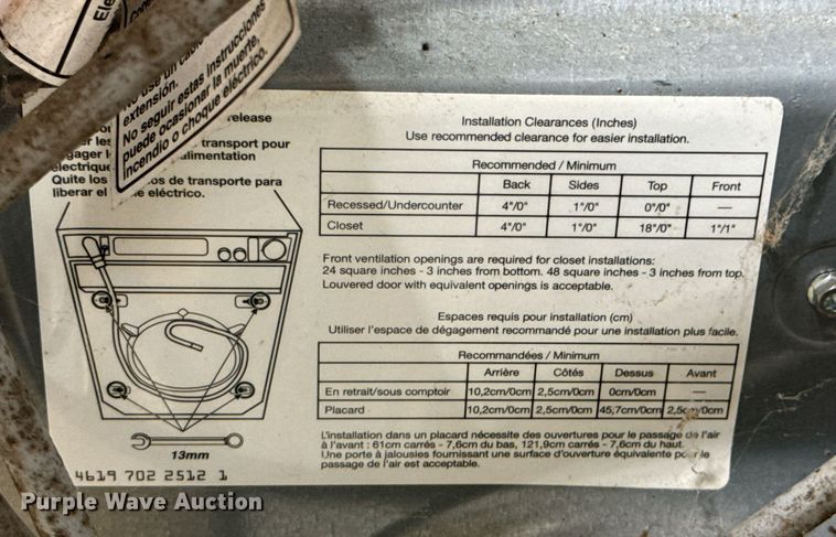 image for item OD9919 Maytag 9000 Series  washing machine