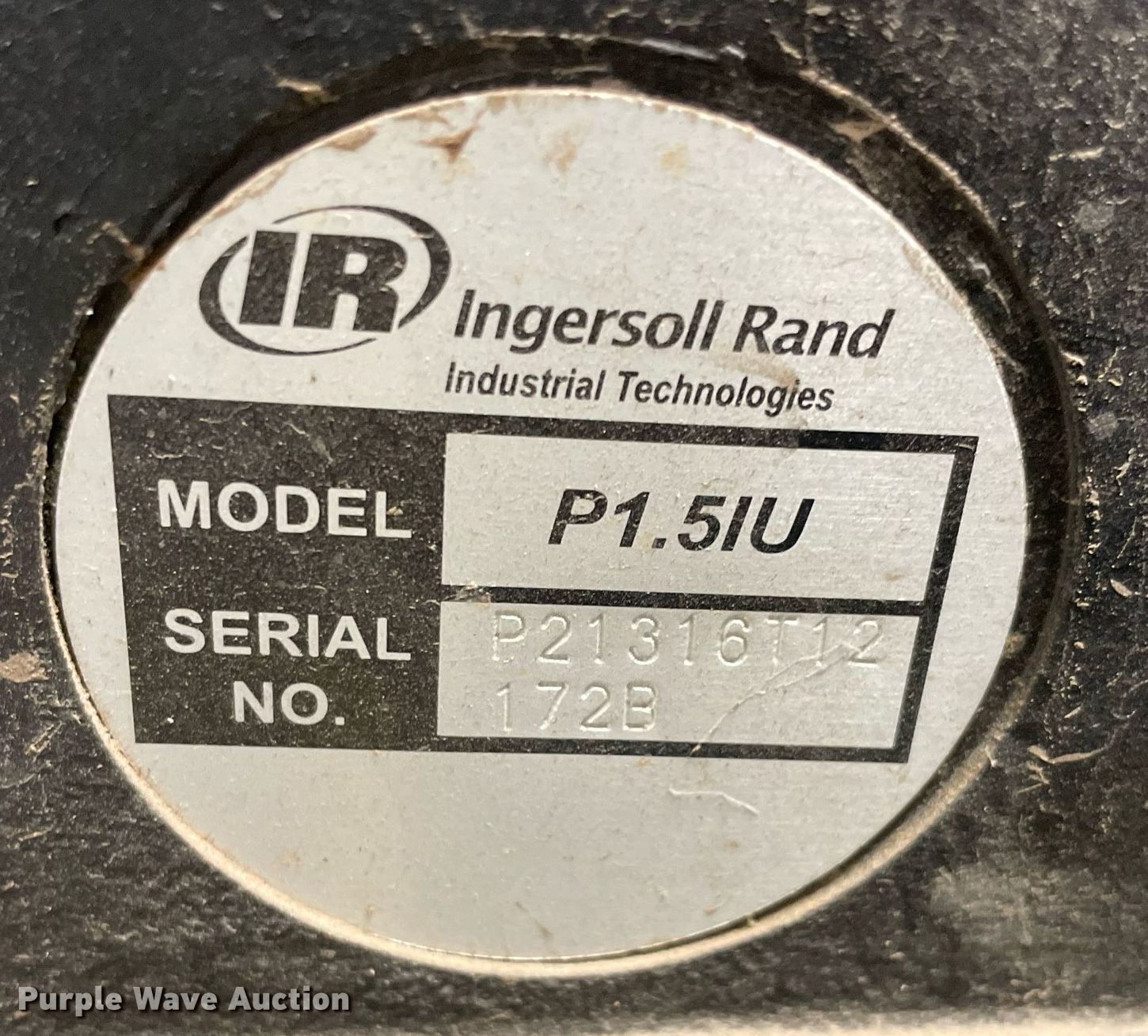 Ingersoll Rand P1.5IUA9 air compressor in Burneyville, OK Item