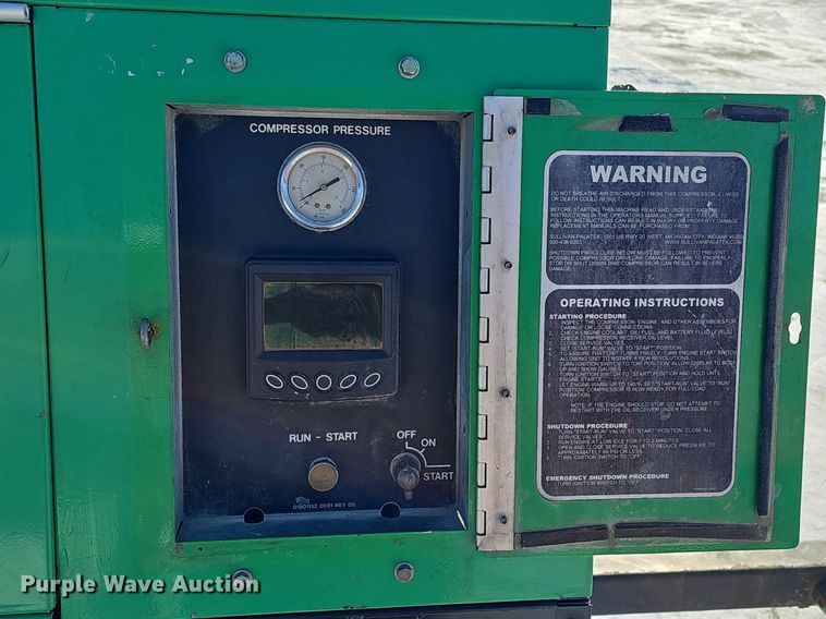 image for item DK0500 2014 Sullivan Palatek D185PDZSB  air compressor