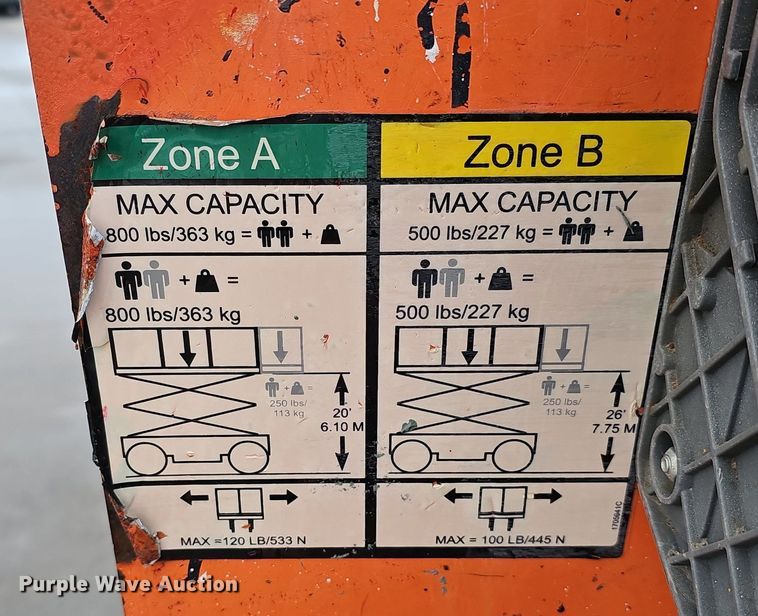 image for item DK0505 2016 JLG 2632ES  scissor lift