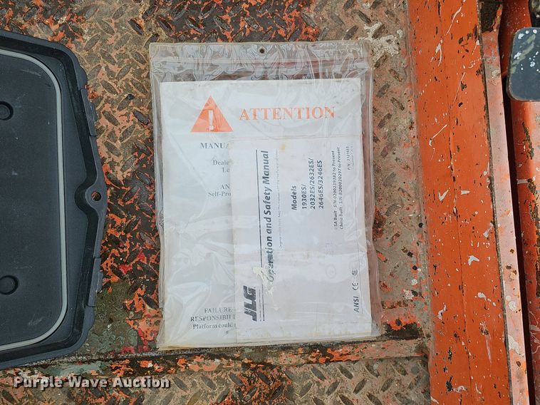 image for item DK0505 2016 JLG 2632ES  scissor lift