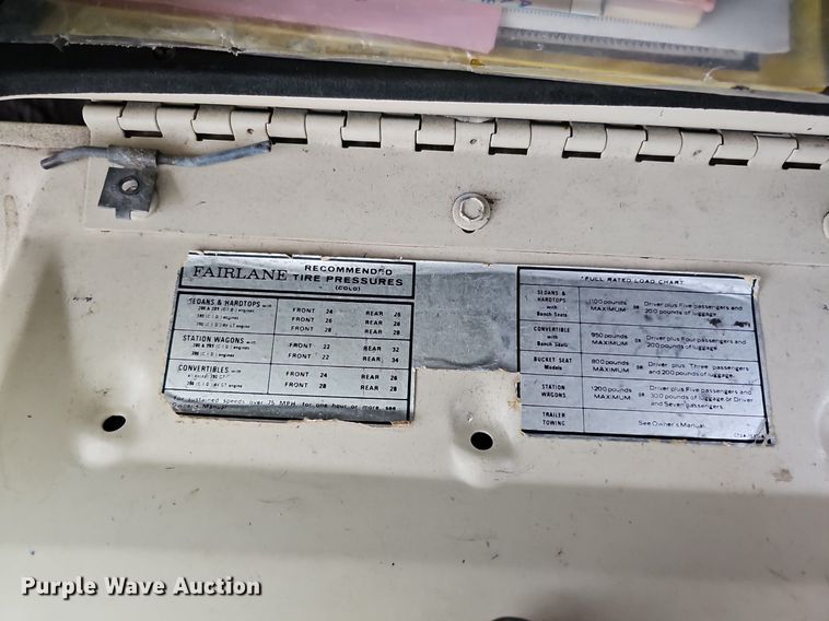 image for item IO9785 1967 Ford Fairlane