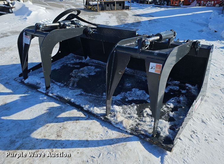 image for item IO9804 JCT  72" W skid steer grapple bucket