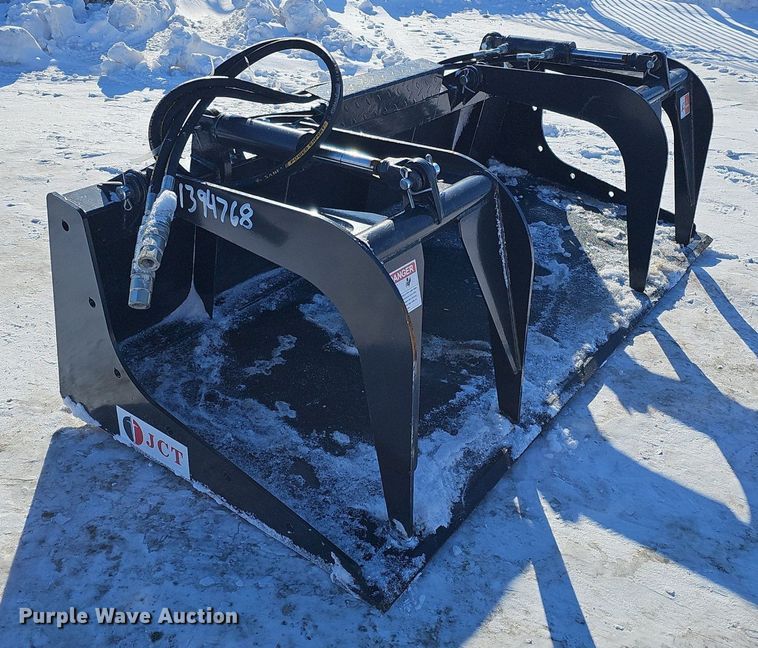 image for item IO9804 JCT  72" W skid steer grapple bucket