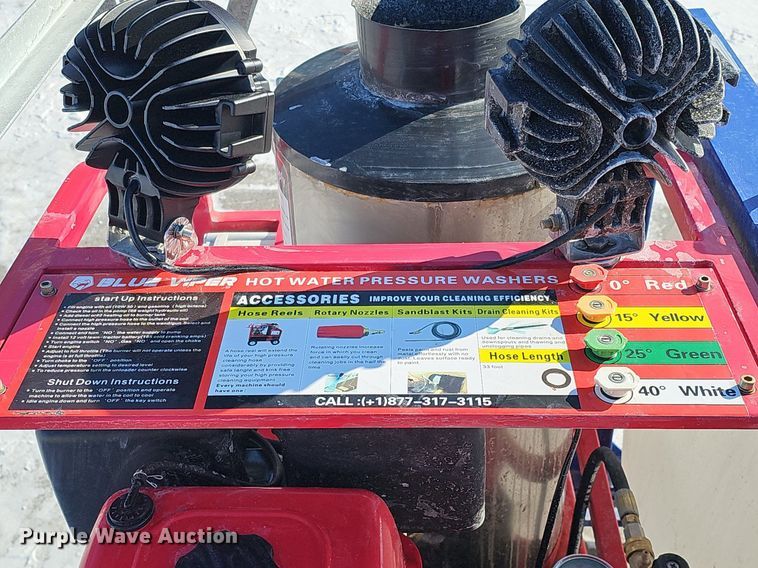 image for item IO9812 2023 Blue Viper YS4000  hot pressure washer