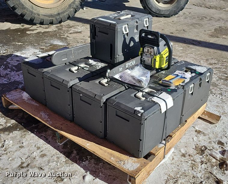 image for item IO9815 (8) Ryobi RY3716 chainsaws