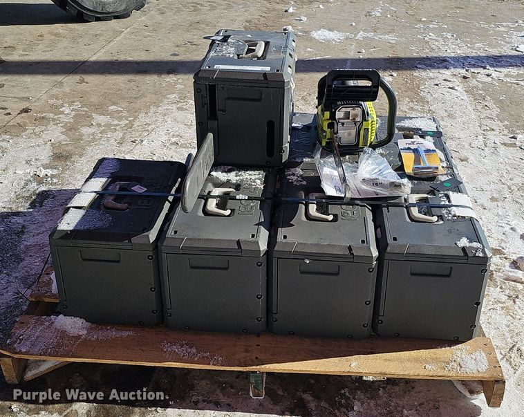 image for item IO9815 (8) Ryobi RY3716 chainsaws