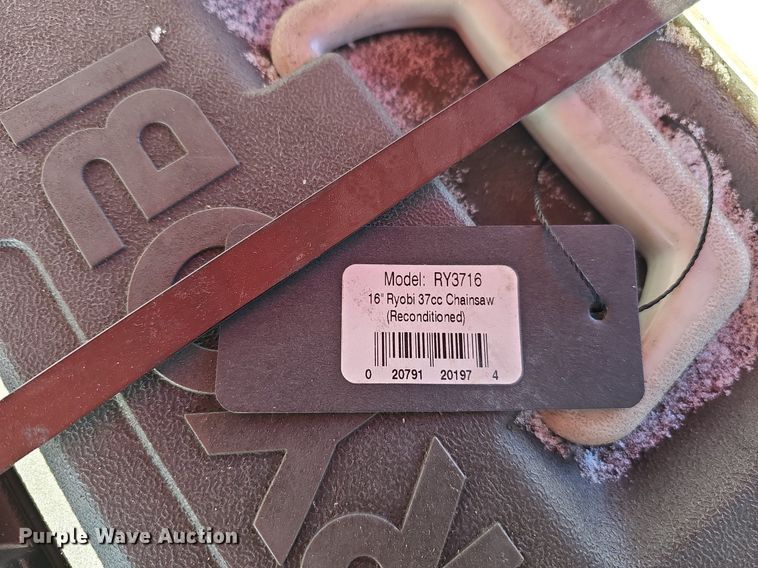 image for item IO9815 (8) Ryobi RY3716 chainsaws