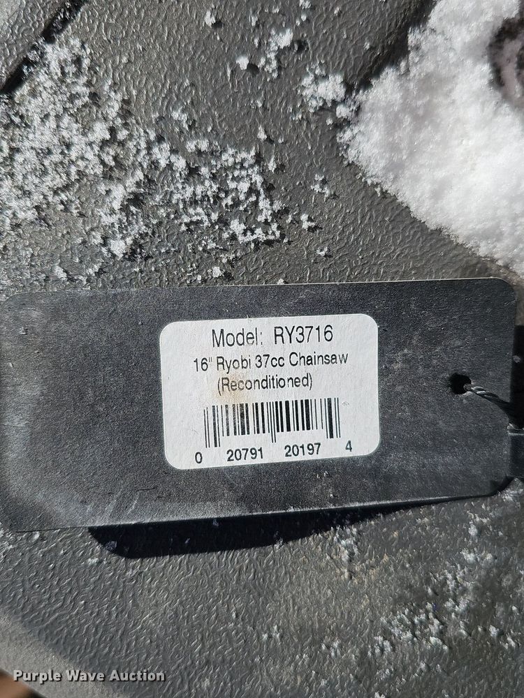 image for item IO9815 (8) Ryobi RY3716 chainsaws