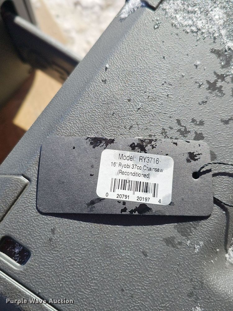 image for item IO9815 (8) Ryobi RY3716 chainsaws