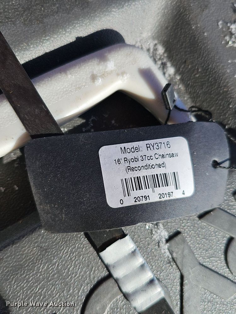 image for item IO9815 (8) Ryobi RY3716 chainsaws