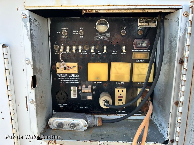 image for item KH9603 1987 Hesco Mobile Power Unit 150010 power unit trailer