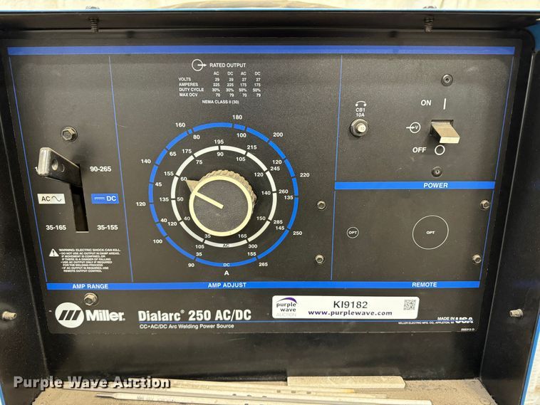 image for item KI9182 Miller Dialarc 250  welder
