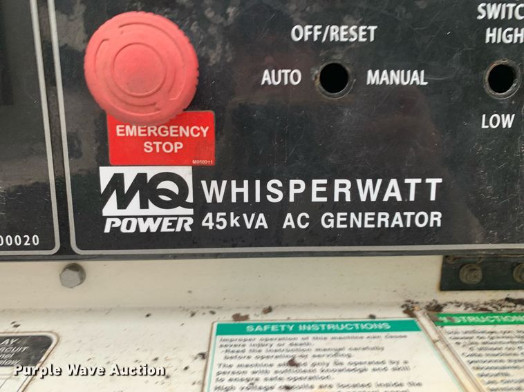 image for item KX9785 2013 Multiquip Whisperwatt DH-04801  generator
