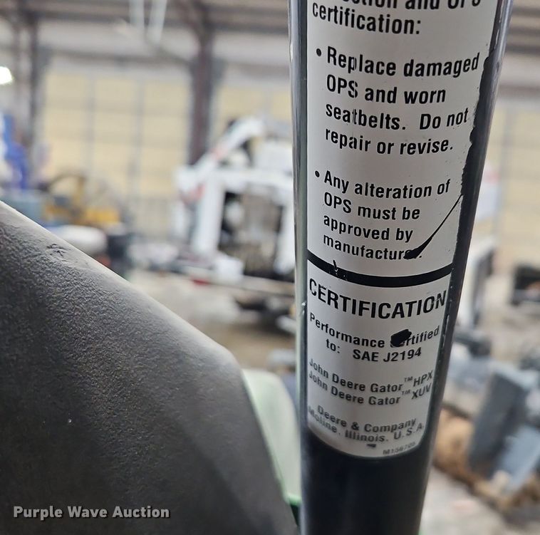 image for item LB9704 2013 John Deere Gator  utility bed pickup truck