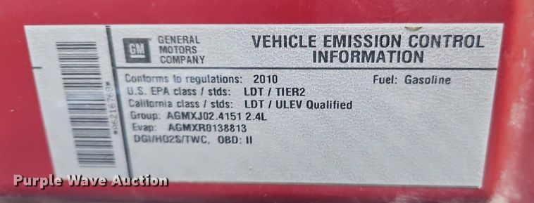 image for item LB9714 2010 Chevrolet Equinox LS  SUV