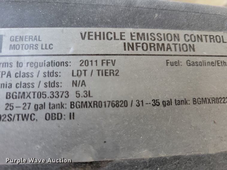 image for item LC9506 2011 GMC Sierra 1500  Ext. Cab pickup truck